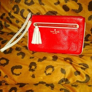 Red Kate Spade Wristlet